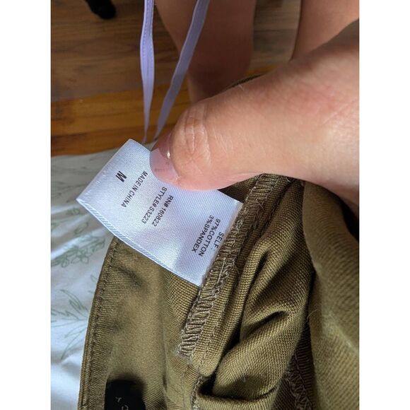 No Vacancy Army Green Belted Pleated Skirt - Picture 4 of 4